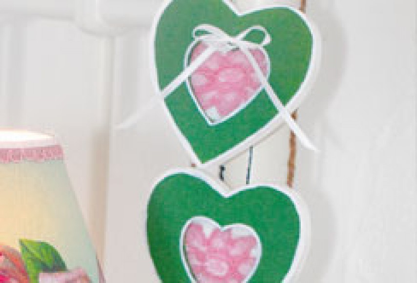Herz Galerie Mit Spitze Im Landhaus Stil Vbs Hobby Bastelshop