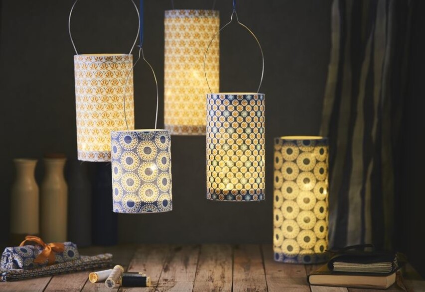 Hygge Lampen-Design mit Stoff - VBS Hobby