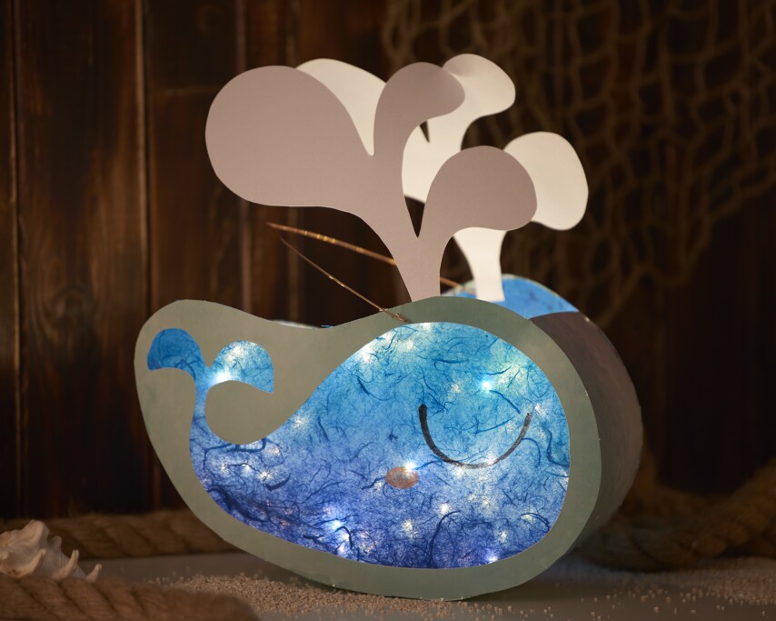 Teelichthalter Mond zum Bemalen aus Holz Basteln Kreativität Geschenk Kinder 