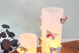 Lampe mit 3D Schmetterlingen