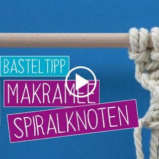VBS craft tip macramé spiral knot