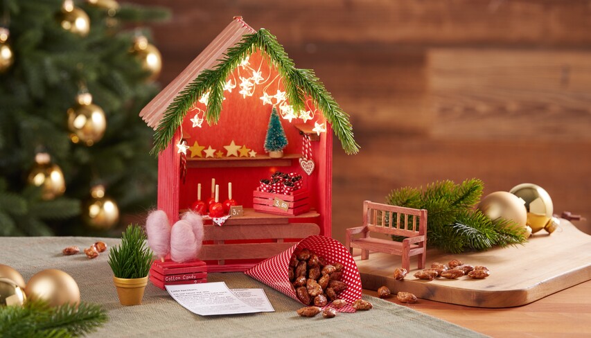 Miniaturszene Weihnachtsmarkt Hobby VBS -