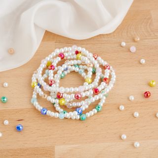 Armb&auml;nder aus Glasschliffperlen