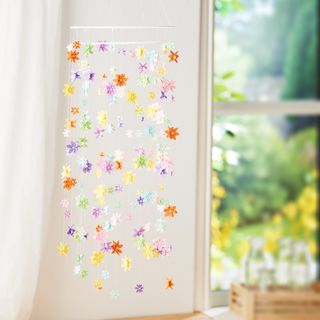 Farbenfrohes Blumen-Mobile