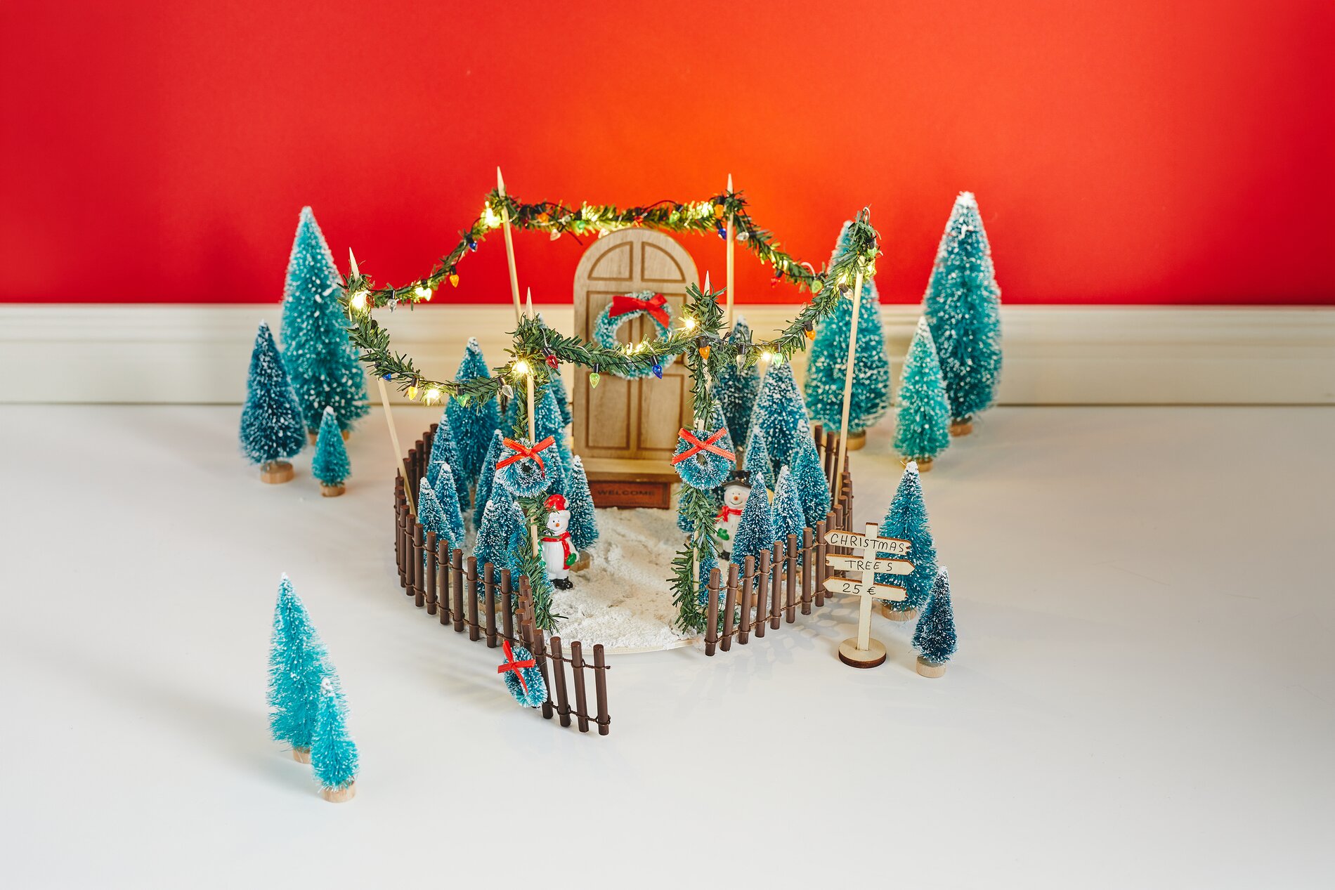 miniatur winterlandschaft