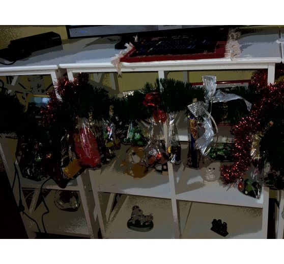 352_Rednose_Adventskalender mit Wäscheklammern