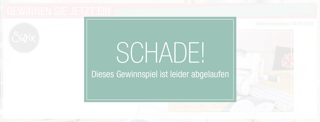 Sizzix-Gewinnspiel