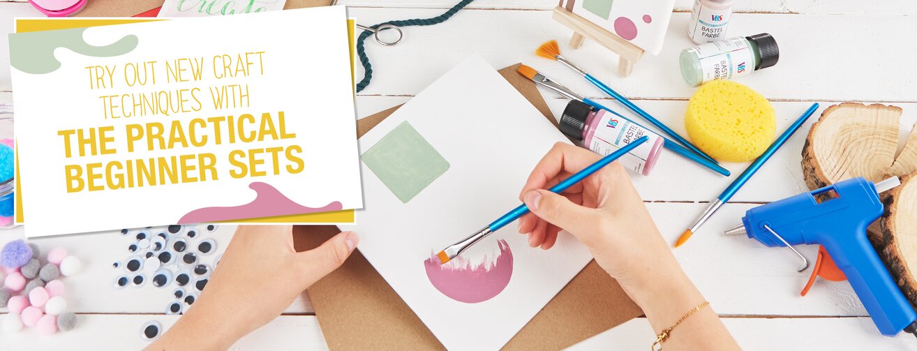 Praktische Einsteiger-Sets für Basteltechniken