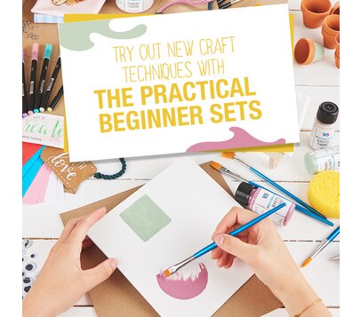 Probieren Sie neue Basteltechniken aus mit den praktischen Einsteiger-Sets