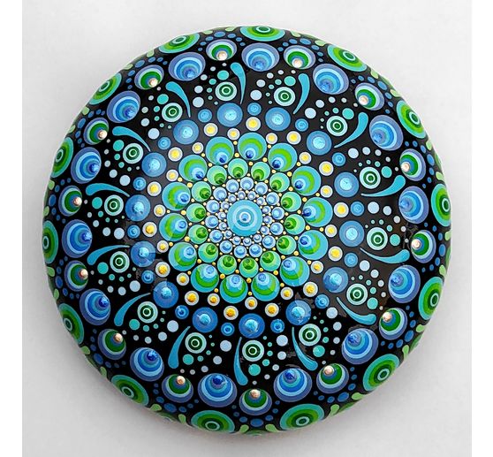 156_Dodo_Mandalastein - Blau trifft Gr&uuml;n