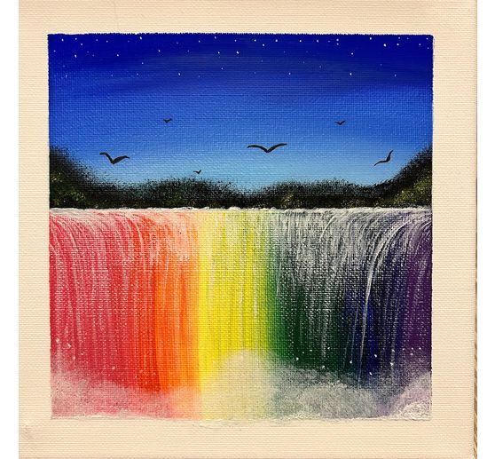 17_Katzen-Prinzessin_Belebender Regenbogen-Wasserfall