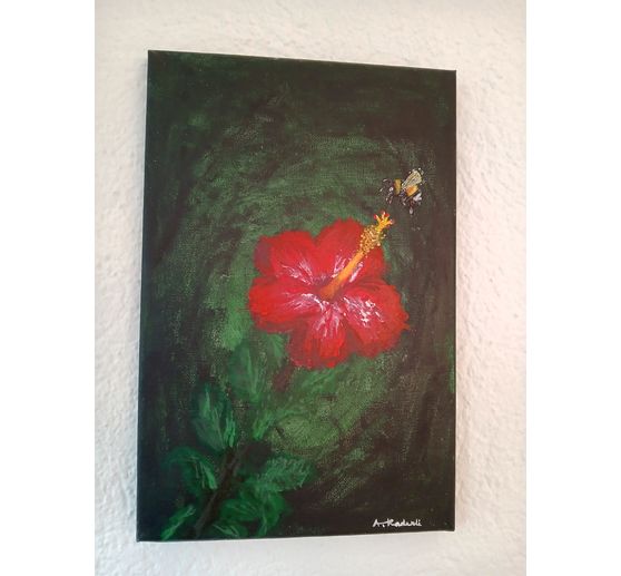 24_AKK_Biene auf Hibiskus