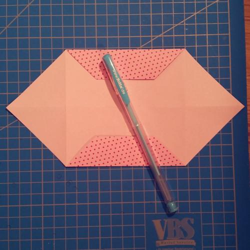 Anleitung Origami falten Herz mit Schachtel