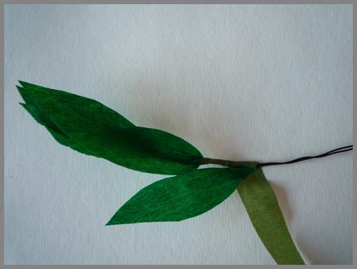 Papierblumen Stiel2 Papierblumen basteln