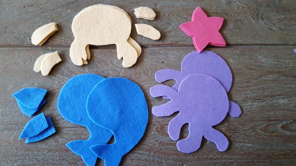 Mobile mit meerestieren für babys basteln vbs hobby