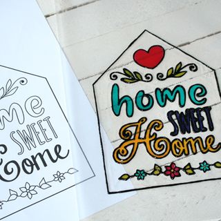 DIY-Türschild Home Sweet Home