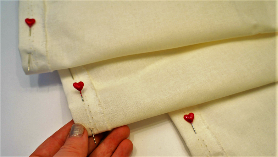 Stoff mit Stempel bedrucken