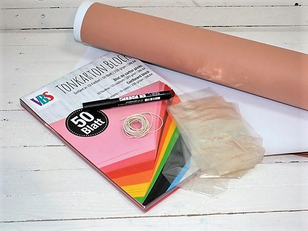 Osterhasen Geschenkverpackung: Material Osterhasen Geschenkverpackung einfach selber machen