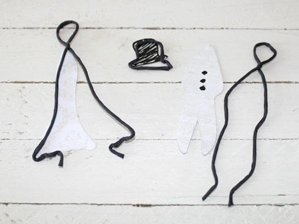 Man and woman from wire