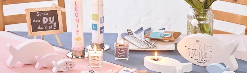 Bastelmaterial speziell für Kommunion & Konfirmation