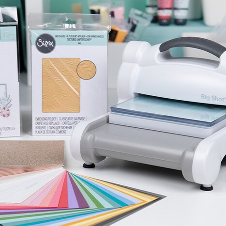 Sizzix - Big Shot Machine - White and Gray - Starter Kit