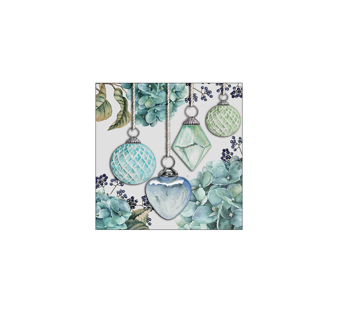 Serviette "Hängende Kugeln" | VBS Hobby Bastelshop