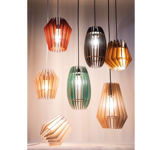 Holz Lamellenlampe Holz Lamellenlampe
