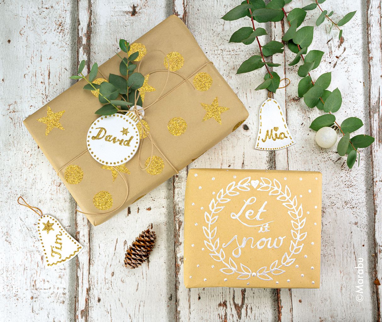 Marabu Metallic & Glitter Liner-Set "CHRISTMAS GIFTS" | VBS Hobby