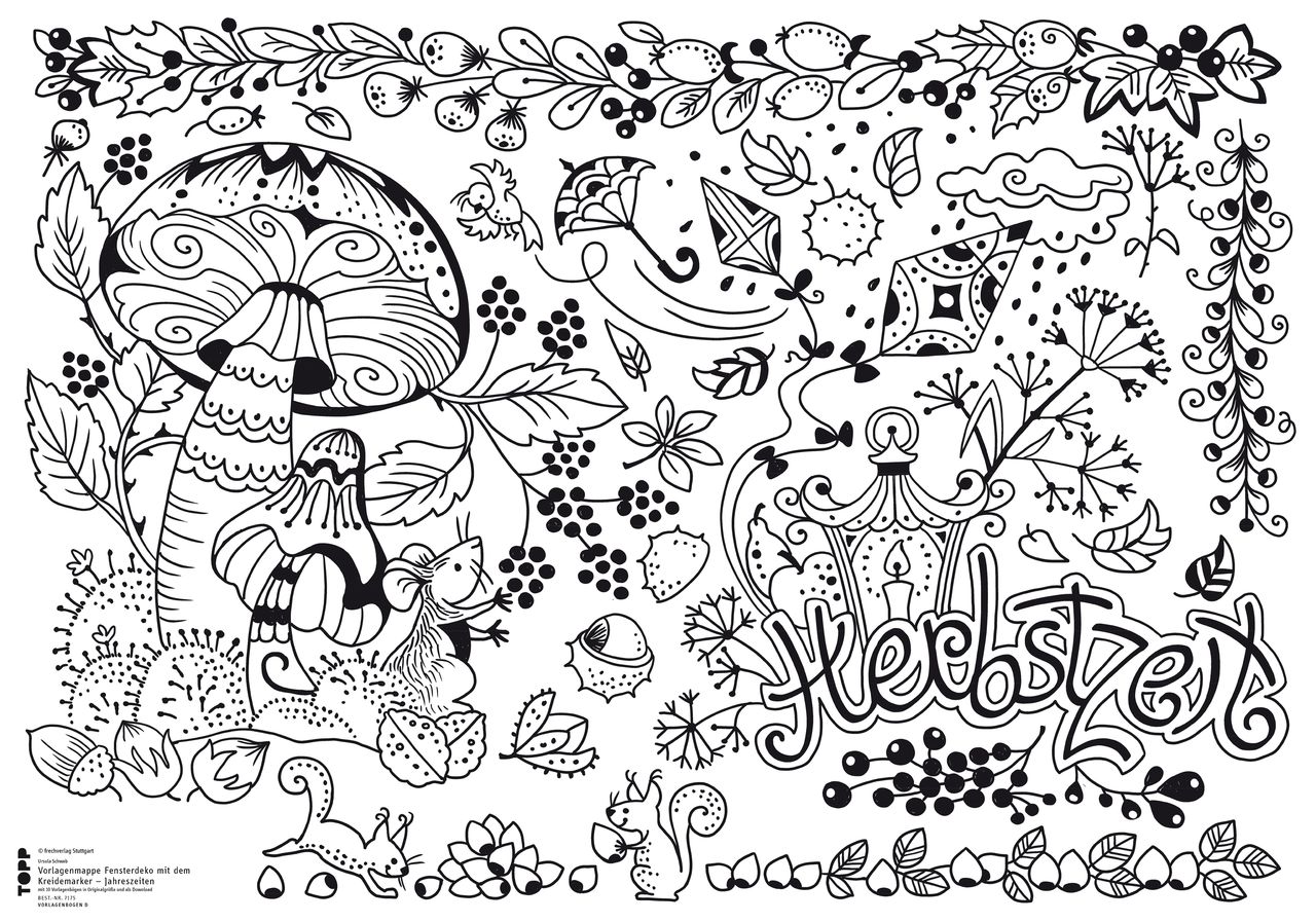 Buch &quot;Vorlagenmappe Fensterdeko mit dem Kreidemarker