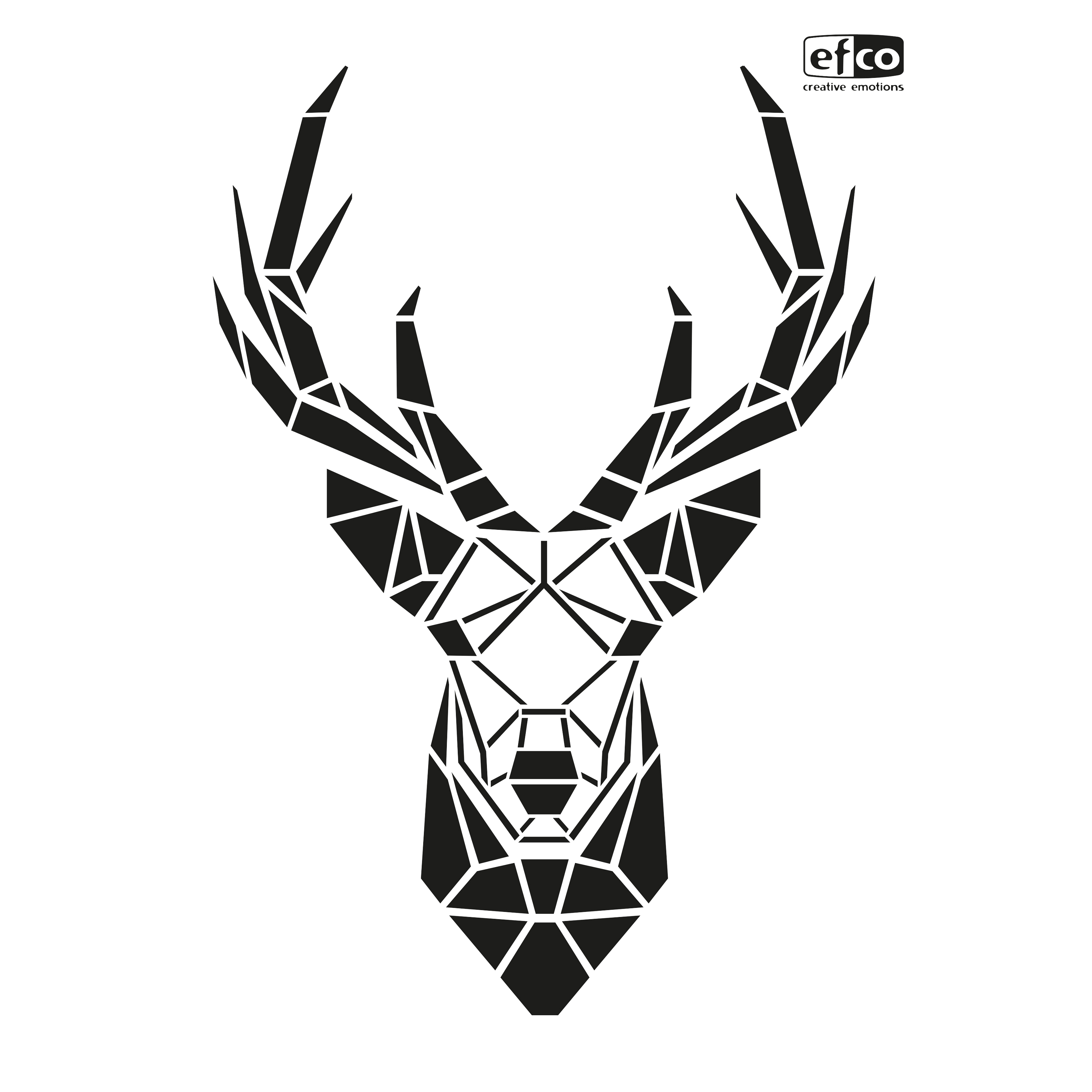 Schablone &ldquo;Hirschkopf Trophäe&rdquo; | VBS Hobby Bastelshop