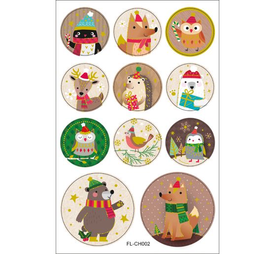 Rund Sticker Weihnachtszeit Vbs Hobby Bastelshop