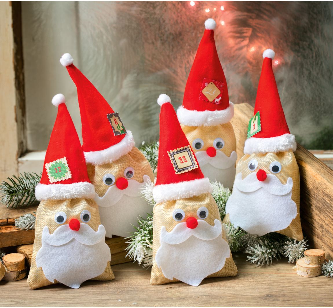 VBS Weihnachtsmützen, 6 Stück  VBS Hobby Bastelshop