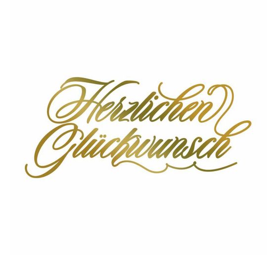 Gopress And Foil Stamp Herzlichen Gluckwunsch Vbs Hobby Bastelshop