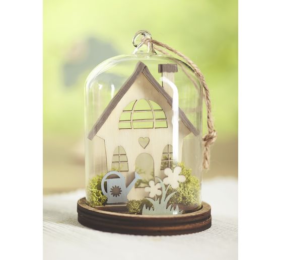 Vbs Deko Glasglocke Mit Boden Zum Hangen U Stellen