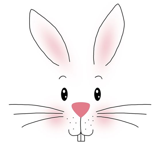 Serviette Weisser Hase