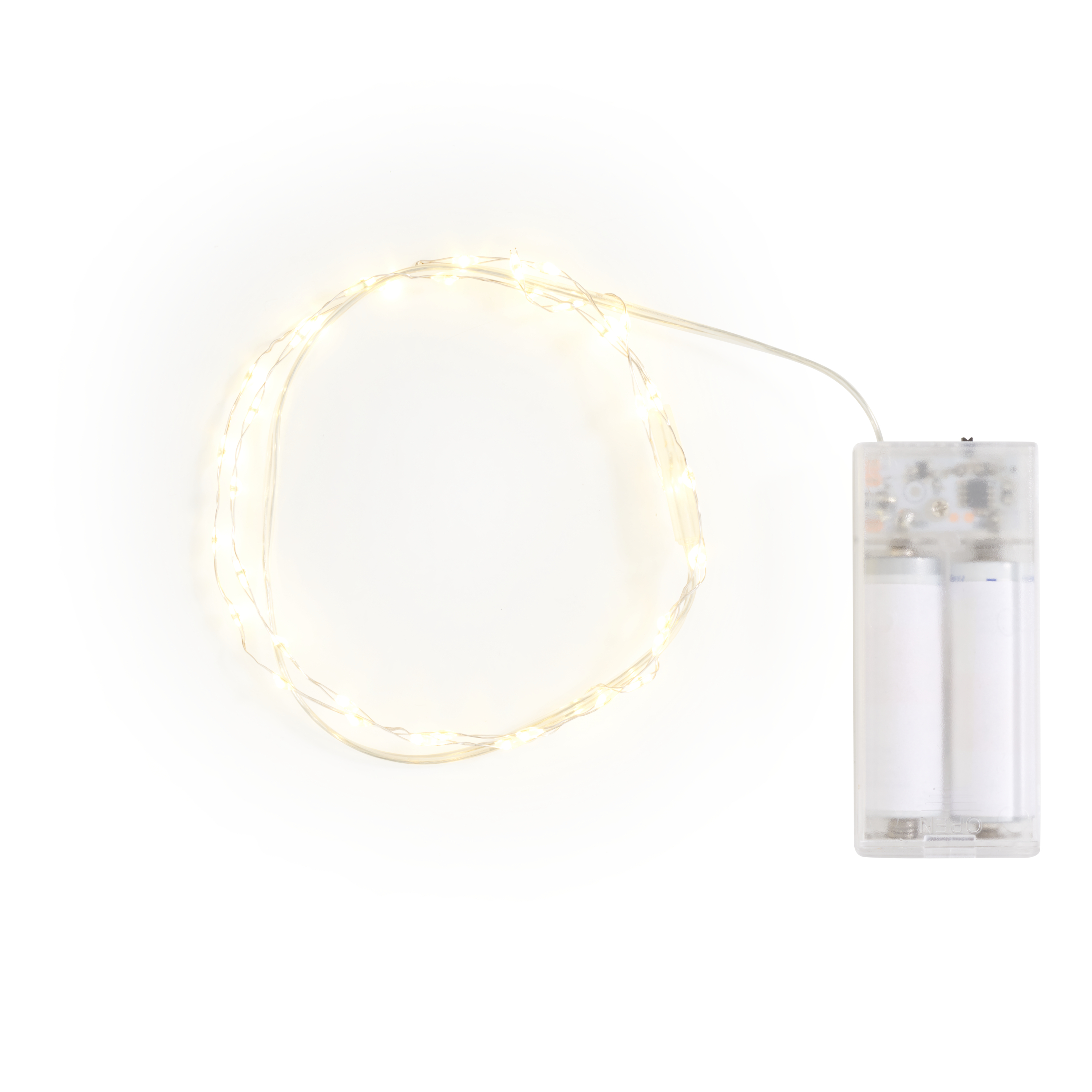 Micro-LED-Lichterkette mit Timer 6/18 Std., 40er LEDs