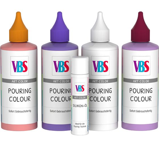 VBS Pouring Colour "Flower", 5er-Set