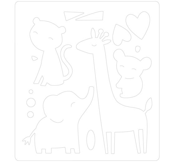 Sizzix Bigz Stanzschablone "Zoo Friends"
