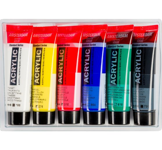 Talens AMSTERDAM acrylic paint set "General Selection 6"