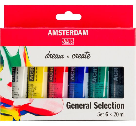 Talens AMSTERDAM Acrylfarben-Set "General Selection 6"