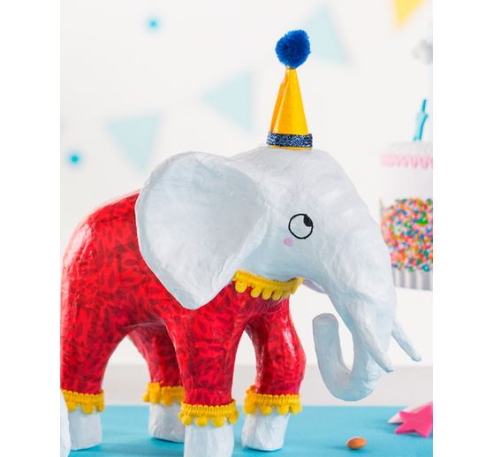 Afrikanischer Elefant, Pappmaché