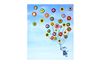 Schablone Blob Paint "Luftballon Mädchen"