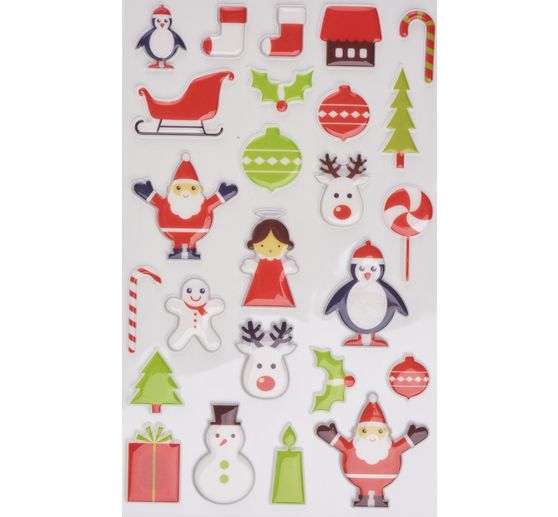 Epoxy-Sticker-Sortiment "Weihnachten"