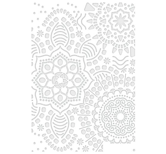 Schablone "Mandala Flowers", DIN A4
