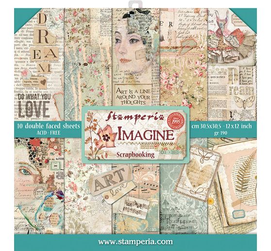 Scrapbook-Block "Imagine"