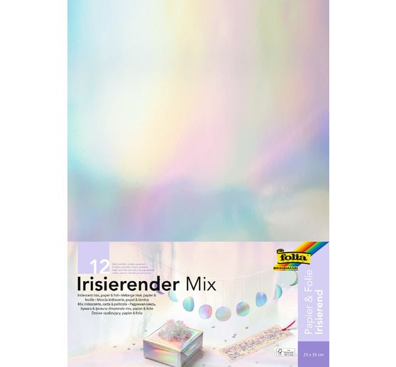 Paper and foil mix "Iridescent"