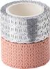 Washi-Dekor "Rosé/Silber"