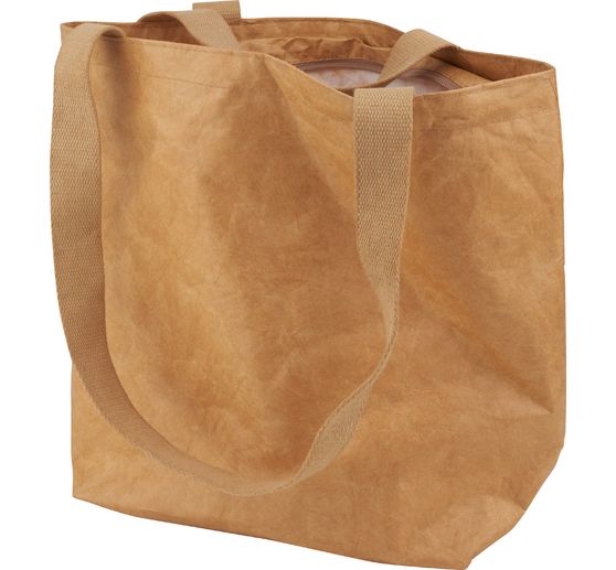 VBS Lederpapier-Tasche mit Reißverschluss