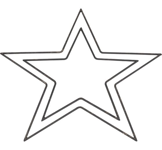 Metallring "Stern", Schwarz