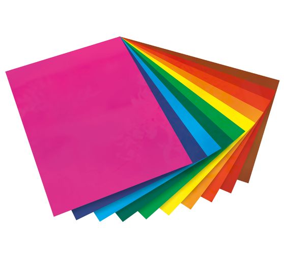 Fensterfolie, 10 Farben sortiert